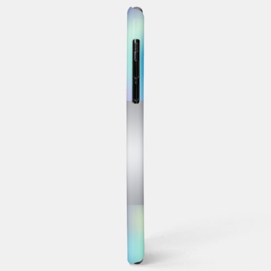 Modern Elegant Girly, Cat Blue Holographic Case-Mate iPhone Case (Achterkant/links)