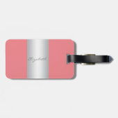 Modern Elegant Girly, Flamingos Bagagelabel (Achterkant horizontaal)