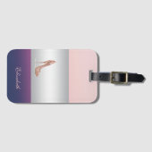 Modern Elegant Girly, Hiel Bagagelabel (Voorkant (horizontaal))