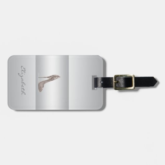 Modern Elegant Girly, Hiel Bagagelabel (Voorkant horizontaal)