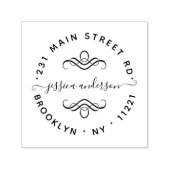 Modern Elegant Girly Script Calligrafie Chic Zelfinktende Stempel (Design)