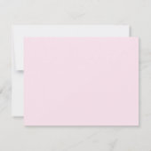 Modern Elegant Girly Script Monogram Blush Pink Notitiekaartje (Achterkant)