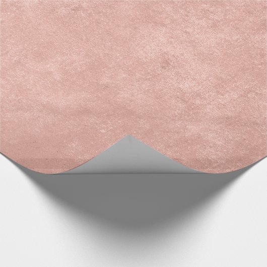Modern Elegant Glanzend Metallic Roze Rose Goud Cadeaupapier (Hoek)