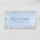 Modern Elegant Glitter Beauty Salon Visitekaartje (Voorkant)