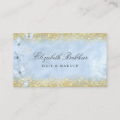 Modern Elegant Glitter Beauty Salon  Visitekaartje (Voorkant)