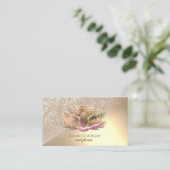Modern Elegant Glitter Bokeh Ombre Chic Lotus Visitekaartje (Staand voorkant)