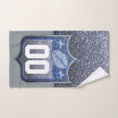 Modern Elegant Glitter College Football USA Sport Bad Handdoek (Handdoek)