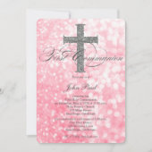 Modern Elegant Glitter Cross-Communitation Kaart (Voorkant)