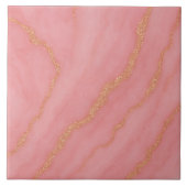 Modern Elegant glittermarmer effect Tegeltje (Voorkant)