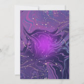 Modern Elegant Glow Sweet 16 Verjaardagsfeest Kaart (Achterkant)