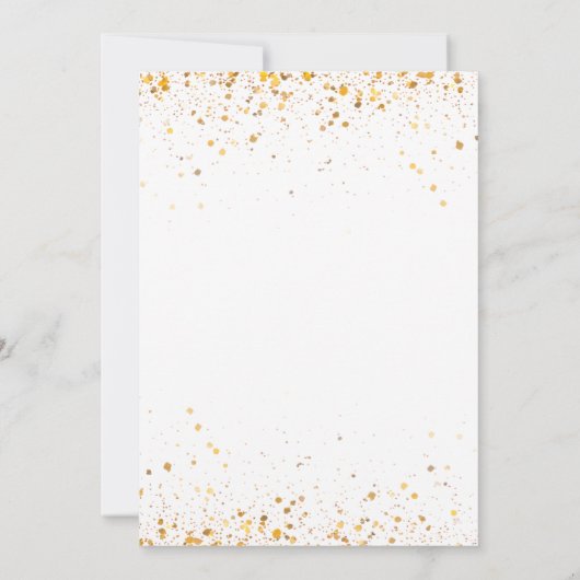 Modern Elegant Gold 50th Wedding Jubileum Kaart (Achterkant)