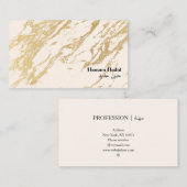 Modern Elegant Gold Arabisch Visitekaartje (Voorkant / Achterkant)
