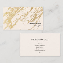 Modern Elegant Gold Arabisch Visitekaartje