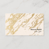 Modern Elegant Gold Arabisch Visitekaartje (Voorkant)