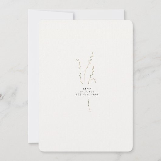 Modern Elegant Gold & Black Calligraphy Baptism Kaart (Achterkant)