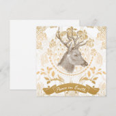 Modern  Elegant Gold Christmas Feestdagenkaart (Voorkant / Achterkant)