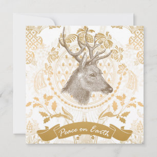 Modern Elegant Gold Christmas Feestdagenkaart