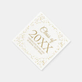 Modern Elegant Gold Dust Afstuderen Servet (Hoek)