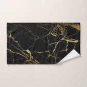 Modern elegant Gold- en zwart marmer-ontwerp Bad Handdoek (Handdoek)