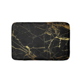 Modern elegant Gold- en zwart marmer-ontwerp Badmat (Voorkant)