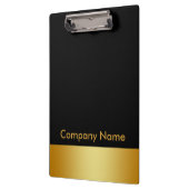 Modern Elegant Gold Faux Foil Company Logo Klembord (Links)
