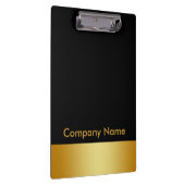 Modern Elegant Gold Faux Foil Company Logo Klembord (Rechts)