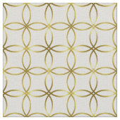 Modern Elegant Gold Foil Stof (Close Up)