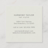 Modern Elegant Gold Geometric Boho Vierkante Visitekaartje (Achterkant)