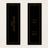 Modern Elegant Gold Hang Labels Mini Visitekaartjes (Voorkant /achterkant)
