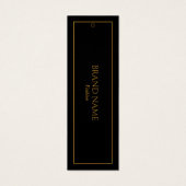 Modern Elegant Gold Hang Labels Mini Visitekaartjes (Voorkant)