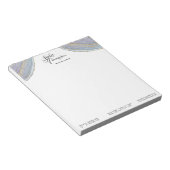 Modern Elegant Gold Lavender Geode Agate - Notitie Notitieblok (Schuin)