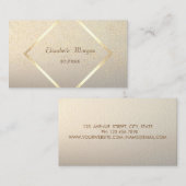 Modern Elegant, Gold Lijst, Confetti Visitekaartje (Voorkant / Achterkant)