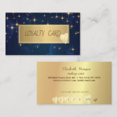 Modern Elegant Gold Lijst, hartsterren Klantenkaartje
