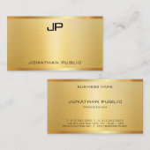 Modern Elegant Gold Look Glamoureus Professioneel Visitekaartje (Voorkant / Achterkant)