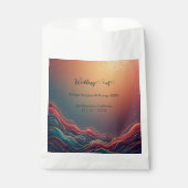 Modern Elegant Gold Marble Navy Terracotta Wedding Bedankzakje (Voorkant)