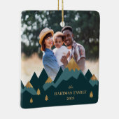 Modern Elegant Gold Mountains Keramisch Ornament (Rechts)