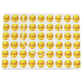 Modern Elegant Gold Polka Dots on White Groot Cadeauzakje (Voorkant)