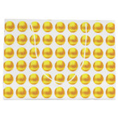 Modern Elegant Gold Polka Dots on White Groot Cadeauzakje (Achterkant)