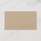 Modern Elegant Gold Premium Kraft Luxe Visitekaartje (Achterkant)