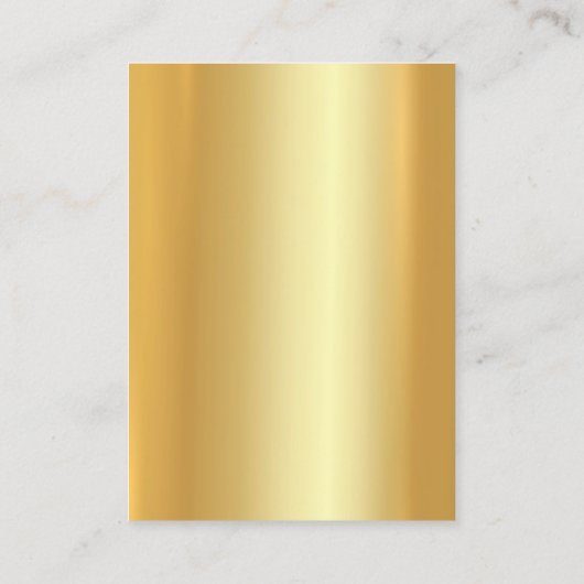Modern Elegant Gold Professionele Trendy Sjabloon Visitekaartje (Achterkant)