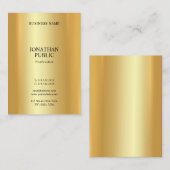 Modern Elegant Gold Professionele Trendy Sjabloon Visitekaartje (Voorkant / Achterkant)