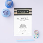 Modern Elegant Gold Stripes Hair Salon and Spa Flyer (Enkel)