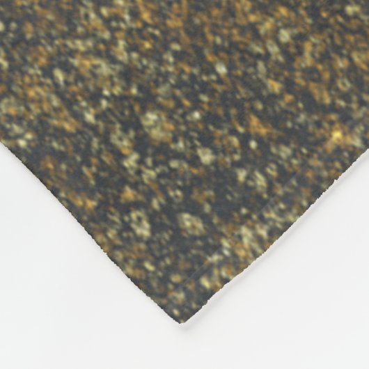 Modern Elegant Gold Touch Monogram Fleece Deken (Hoek)