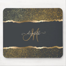 Modern Elegant Gold Touch Monogram