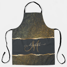 Modern Elegant Gold Touch Monogram Schort