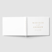 Modern Elegant Gold Wedding Gastenboek (Volledig)