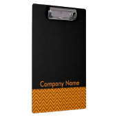 Modern Elegant Gold Zigzag Company Logo Klembord (Rechts)