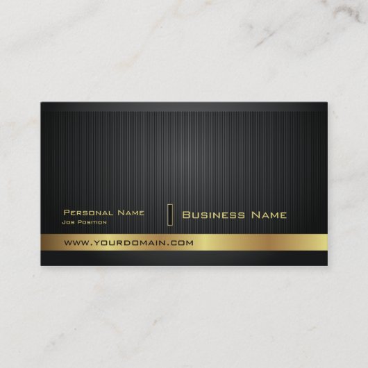 Modern Elegant Golden Plain Visitekaartje (Voorkant)