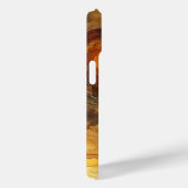 Modern Elegant Goud Amber Marmer Gepersonaliseerde Case-Mate iPhone Case (Achterkant / Rechts)