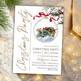 Modern Elegant Goud Script Kerstfeest Kaart